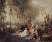 Fetes galantes, Jean-Antoine Watteau